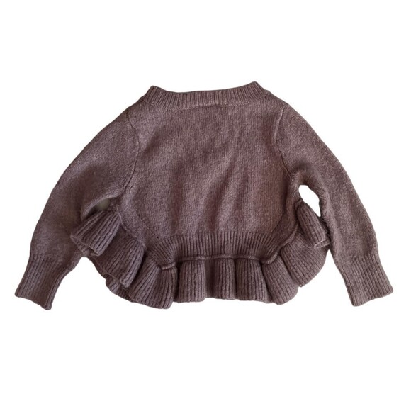 ❤️ GENUINE Kids By Oshkosh Boho Lavender Sweater Size 12 Months - Picture 2 of 3